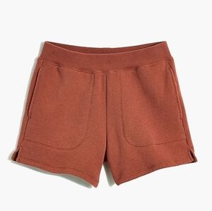 Madewell Airyterry Stitched-Pocket Sweatshorts - Heathered Weathered Brick
